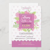 Invitation Joyeux prospectus pour la fête des mères (Devant / Derrière)