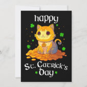 Invitation Joyeux Saint Catricks Day St patrick Irish Leprech (Devant)