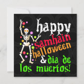 Invitation Joyeux Samhain, Halloween et Dia de los Muertos ! (Dos)