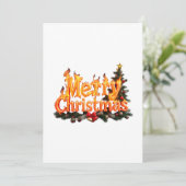 Invitation Joyeux sapin de Noël (Debout devant)