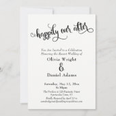 Invitation Joyeux script après le noir et blanc (Devant)