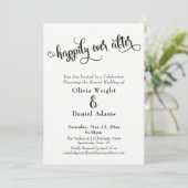 Invitation Joyeux script après le noir et blanc (Debout devant)