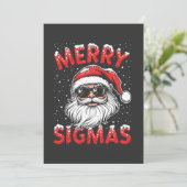 Invitation Joyeux Sigmas Drôle Gen Alpha Collège Noël (Debout devant)