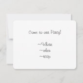 Invitation Joyeux Snowman d'anniversaire (Dos)