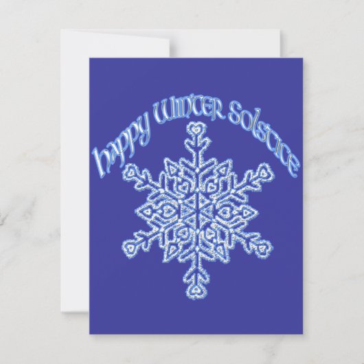 Invitation Joyeux Solstice d'hiver (Devant)