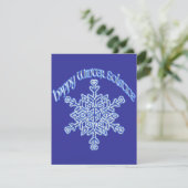 Invitation Joyeux Solstice d'hiver (Debout devant)