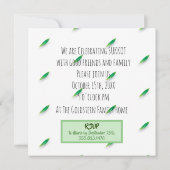 Invitation Joyeux Souccot Lulav et Etrog Aquarelle (Dos)
