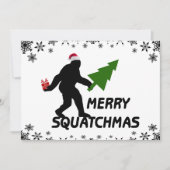 Invitation Joyeux Squatchmas (Devant)