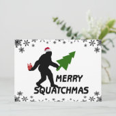 Invitation Joyeux Squatchmas (Debout devant)