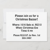 Invitation Joyeux Squatchmas (Dos)