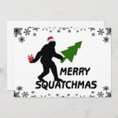Invitation Joyeux Squatchmas (Devant / Derrière)