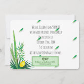 Invitation Joyeux Sukkot Sukkah Lulav et Aquarelle Etrog (Dos)