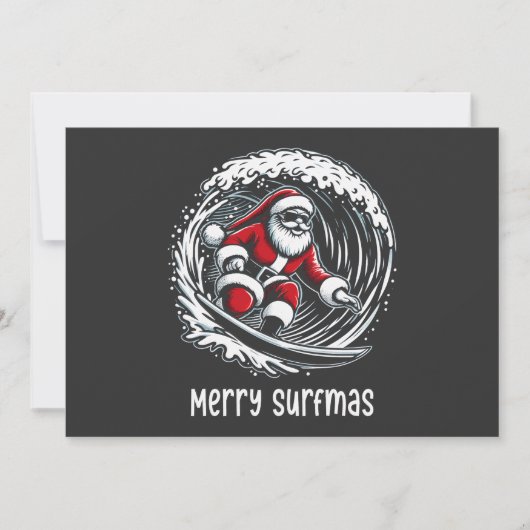 Invitation Joyeux Surfmas (Devant)