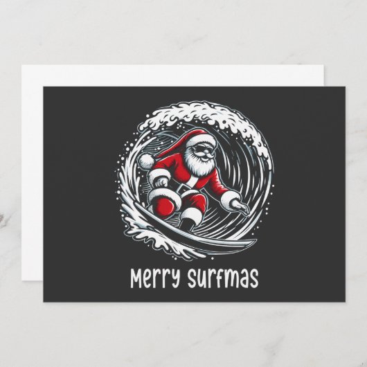 Invitation Joyeux Surfmas (Devant / Derrière)
