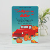 Invitation Joyeux Thanksgiving (Debout devant)