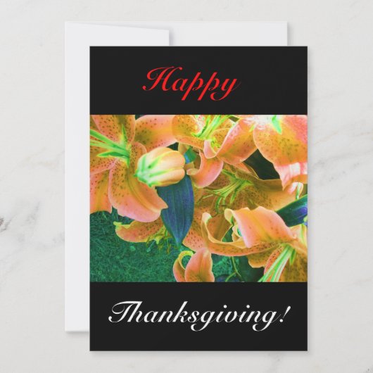 Invitation Joyeux Thanksgiving (Devant)