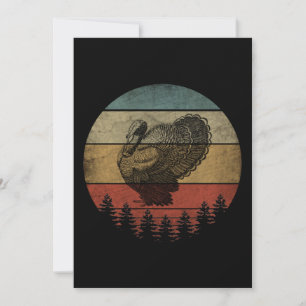 Invitation Joyeux Thanksgiving dinde