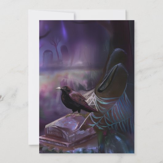 Invitation "Joyeux toast d'anniversaire, Vampire Bartender Vi (Dos)