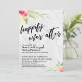 Invitation Joyeux toujours après l'aquarelle Fleurs sur le ma (Debout devant)