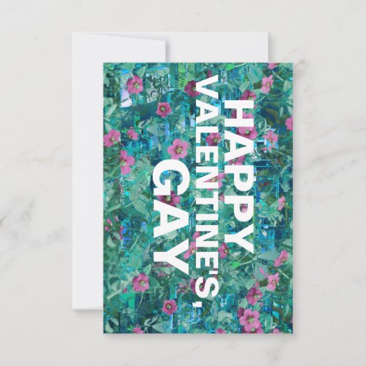 Invitation joyeux valentin gay (Devant)