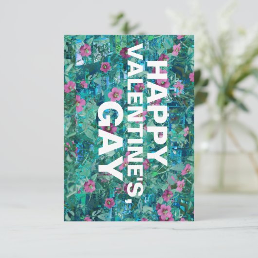 Invitation joyeux valentin gay (Debout devant)