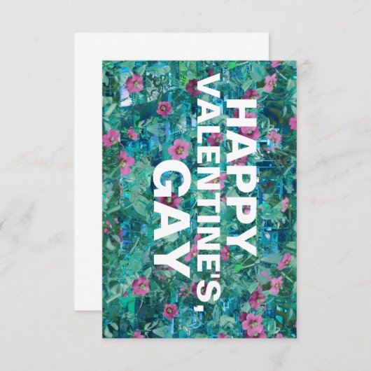 Invitation joyeux valentin gay (Devant / Derrière)