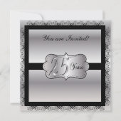 Invitation Joyeux Vingt-Cinq Ans de Mariage (Devant)