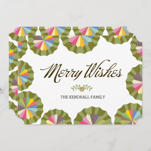 Invitation Joyeux voeux (Devant / Derrière)