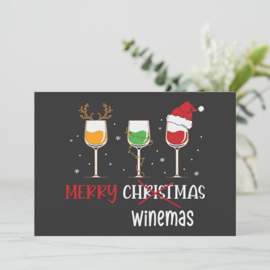 Invitation Joyeux Winemas (Debout devant)