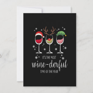 Invitation Joyeux Winemas, C'est la période la plus Wine-uder
