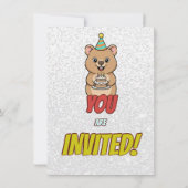 Invitation Joyful Capybara Birthday Invite (Dos)
