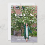 Invitation Joyful Modern 4 Photo Graduation (Devant)