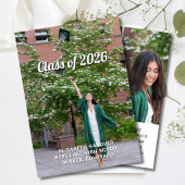 Invitation Joyful Modern 4 Photo Graduation