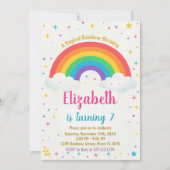 Invitation Joyful Rainbow Birthday (Devant)
