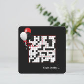 Invitation Judy's Crossword Puzzle (Debout devant)