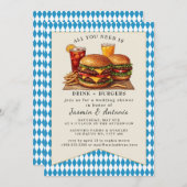 Invitation Juice et Burgers (Devant / Derrière)