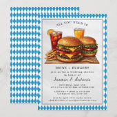 Invitation Juice et Burgers (Devant / Derrière)