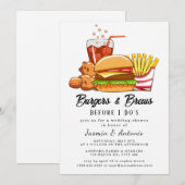 Invitation Juice et Burgers (Devant / Derrière)