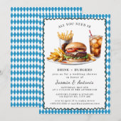 Invitation Juice et Burgers (Devant / Derrière)