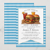 Invitation Juice et Burgers (Devant / Derrière)