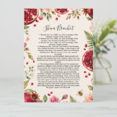 Invitation juive Sheva Brachot (Debout devant)