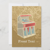 Invitation Juke-box (Devant)