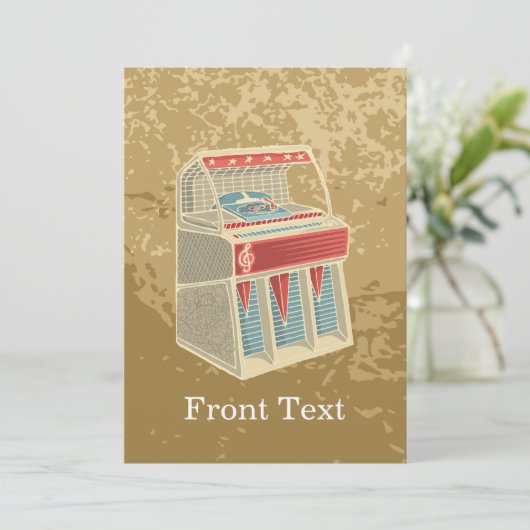Invitation Juke-box (Debout devant)
