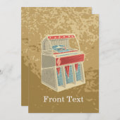 Invitation Juke-box (Devant / Derrière)