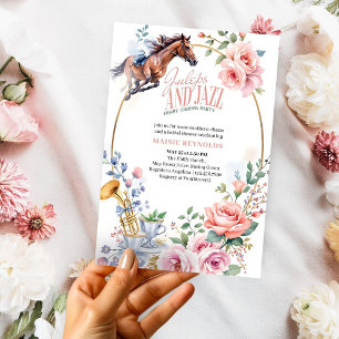 Invitation Juleps et Jazz Fête Florale de Courses de Chevaux