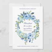 Invitation Juliette Floral Dusty Mariage catholique (Dos)