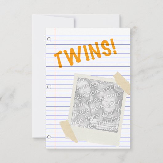 Invitation jumeaux (Devant)