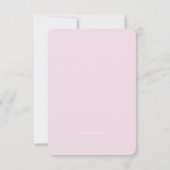 Invitation jumeaux CHRISTENING ou croix d'or rose BAPTISM (Dos)