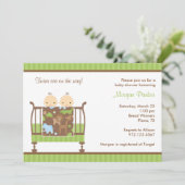 Invitation Jumeaux de la jungle (Debout devant)