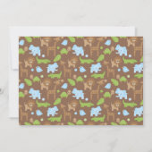 Invitation Jumeaux de la jungle (Dos)